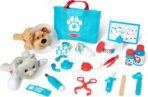 Melissa & Doug Examine and Treat Pet Vet Play Set, 24-Piece Animal Doctor Playset with Dog & Cat Plushies, Pet Doctor Kit & Accessories, Preschool Toys for Girls & Boys Ages 3+ - Image 2