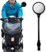 Mobility Scooter Accessories Mirror - Adjustable Rear View Mirror Gift for Wheelchair, Electric Scooter, for Elderly, Seniors - Image 2