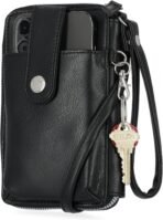 Mundi Jacqui RFID Crossbody Wallet for Women, Vegan Leather Small Travel Handbag with Phone Holder, Compact Organizer with Card Slots and Removable Strap, Vacation Purse in (Black) - Image 2