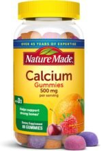 Nature Made Calcium Gummies 500 mg Per Serving with Vitamin D3, Dietary Calcium Supplement for Bone Support, 80 Gummies, 40 Day Supply - Image 2