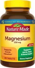 Nature Made Magnesium Oxide 250 mg, Magnesium Supplements for Men and Women, Support for Muscle, Heart, Bone and Nerve Health, 200 Tablets, 200 Day Supply - Image 2