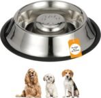 Neater Pet Brands Stainless Steel Slow Feed Bowl - Non-Tip & Non-Skid - Stops Dog Food Gulping, Bloat, Indigestion, and Rapid Eating (1.5 Cup) - Image 2