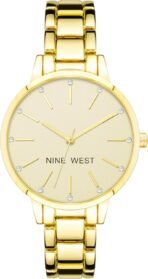 Nine West Women's Crystal Accented Bracelet Watch - Image 2