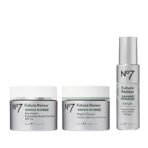 No7 Future Renew Damage Reversal Skincare Set - Anti Aging Face Serum (.33 Fl Oz), Day Cream with SPF 25 (1.69 Fl Oz) & Night Cream (1.69 Fl Oz) - Reverses Visible Signs of Sun Damage - 3-Piece Set | Damage Reversal, Day Cream, SPF 25, Night Cream - Image 2