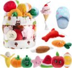 Nocciola Dog Squeaky Toys, Plush Small Dog Toys for Dogs, Stuffed with Squeakers,12 pcs Puppy Toys with a Carrying Bag for Small Medium Size - Image 2