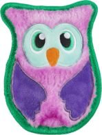 Outward Hound Durablez Minis – Squeaky Plush Dog Toy, No Stuffing for Less Mess, Interactive & Tough, Jumbo Squeaker, Puppies & Small Dogs, Owl, 5.8" - Image 2