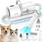 Pecute Dog Grooming Vacuum for Heavy Shedding, Quiet(55dB) 4-in-1 Pet Grooming Kit for Nervous Dogs & Cats, 12000Pa Dog Vacuum Brush for Shedding with Clipper, 1.5L Dust Cup, Home Grooming & Cleaning - Image 2