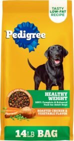 Pedigree Healthy Weight Adult Dry Dog Food, Roasted Chicken and Vegetable Flavor, 14 lb. Bag - Image 2