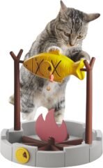 PetPals Cat Slow Feeder, Treat Dispenser - Interactive Cat Puzzle Toy for Small Pets & Kittens, Mental Stimulation Pet Food Feeding Toy, Dry Food Dispensing Cat Toy - Image 2