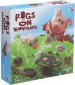 Pigs on Trampolines Board Games – Family Game, Kids Games, Multi-Player, Board Games for Family Night, Preschool Toys, The Muddiest Pig Wins The Game, Hand-Eye-Coordination Game, Ages 6+ - Image 2