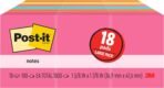 Post-it Mini Notes, 1 3/8 in. x 1 7/8 in., 18 Sticky Notes Pads, 100 Sheets per Pad, Poptimistic Collection, New Year Organization or Second Semester School Supplies - Image 2