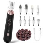 Professional Manicure Pedicure Kit, Cordless Electric Nail File Set, Rechargeable Pedicure Tools for feet, 5 Speeds Hand Foot Care Nail Drill for Thick Nail Toenail Cuticle Women Men Baby Pets - Image 2