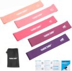 Resistance Bands for Working Out Exercise Loop Bands Workout Bands Set for Men Women Body Stretching, Crossfit Training, Home Workout, Physical Therapy, Booty Legs, Set of 5 - Image 2