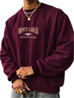 SOLY HUX Men's Letter Graphic Sweatshirt Crewneck Drop Shoulder Long Sleeve Casual Pullover Tops - Image 2