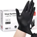 Schneider Vinyl Synthetic Exam Gloves, 4 Mil, Latex Free Disposable Gloves for Medical, Cooking, Cleaning, and Food Prep - Image 2