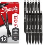 Sharpie S-Gel, Gel Pens, Bold Point (1.0mm), Black Ink, 12 Count - Writing, Journaling, Note-Taking, College, Teacher Supplies, Office, Back to School - Image 2