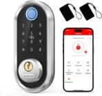 Smart Deadbolt, SMONET Fingerprint Electronic Deadbolt Door Lock with Keypad-Bluetooth Keyless Entry Front Door Digital Keypad App Control, Ekeys Sharing, App Monitoring Auto Lock for Homes and Hotel - Image 2