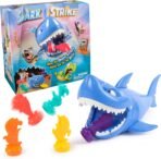 Spin Master Games, Shark Strike, Bowling Game with Wind-Up Jaw-Chomping Action, Easy Activity Toy for Preschoolers, Fun for Kids & Family, 2-4 Players, Easter Gift, Ages 5 & Up - Image 2