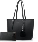 TANTOMI Tote Bags for Women, Handbags and Womens Purses Shoulder Purse Set for Travel Work - Image 2