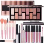 Teen Makeup Kit For Girl Include Eyeshadow Palette,Eyeliner,Makeup Brush Set,Lipgloss Set,Mascara, Eyebrow Pencil Make up Set Gift for Women Full Kit - Image 2