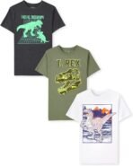 The Children's Place Boys Vehicle Short Sleeve Graphic T-Shirts,multipacks - Image 2