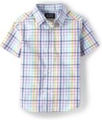 The Children's Place boys Short Sleeve Button Up Shirt - Image 2