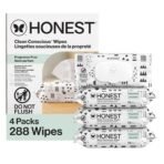 The Honest Company Hypoallergenic Multi-Use Baby Wipes for Sensitive Skin Baby Pattern Play 288 Count - Image 2
