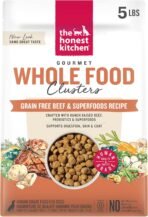 The Honest Kitchen Human Grade Whole Food Clusters Dry Dog Food - Grain Free Beef 5 lb Bag - Image 2