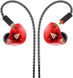 Vibes 202 Wired Earbuds - HiFi in Ear Monitor Headphones – Professional Noise Isolating Ear Buds - Clear Sound, Deep Bass & Comfort-Fit IEM Earphones - MMCX to 3.5mm, Silver Plated Cord, Carrying Case - Image 2