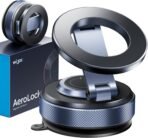 Wigoo Vacuum Magnetic Phone Holder for Car for Magsafe [80LBS Suction & 3000gf Magnetic] 360° Adjustable Car Phone Mount, for iPhone 17 Pro Max 16 15 14 13 12 Air Plus, Black - Image 2