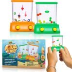YoYa Toys Aqua Rings Handheld Water Game - Set of 2 - Water Ring Toss and Basketball Hoop Toy - Gift for Ages 3 4 5 6 7 8 9 - Nostalgic 80's 90's Retro Mini Games - Fun Car Road Trip Travel Activities - Image 2