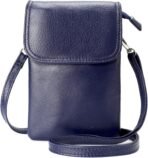 befen Genuine Leather Small Crossbody Bags for Women Cell Phone Bag Cross Body Purses,Silver Zipper - Image 2