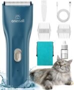 oneisall Pet Clipper for Cat Matted Hair, Pet Shaver for Cats Quiet Pet Clippers Waterproof Cordless Cat Clippers for Matted Long Hair with Storage Bag (Green) - Image 2