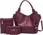soperwillton Purses for Women Large Shoulder Handbag Tote PU Leather Hobo Crossbody Bag Ladies Wallet Set 4pcs - Image 2